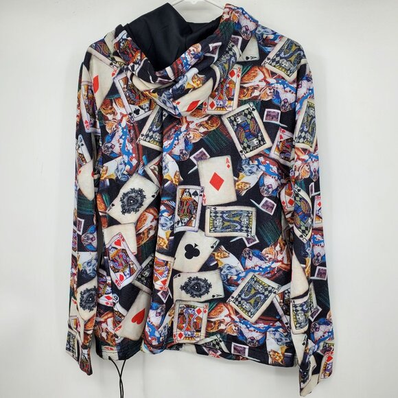 NWT Fresh Prince of Bel-Air Dogs Playing Poker Pullover Hooded Sweatshirt Medium - Picture 3 of 11